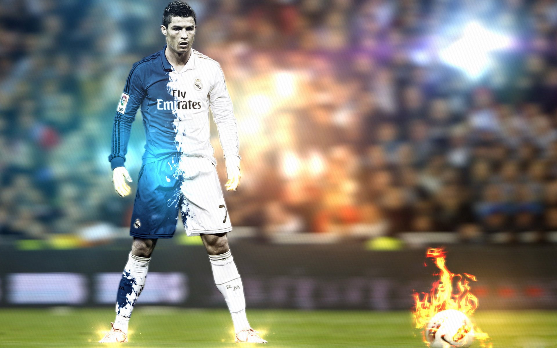 佩纳罗尔锋线对抗国民队防线，佩纳罗尔特别球衣